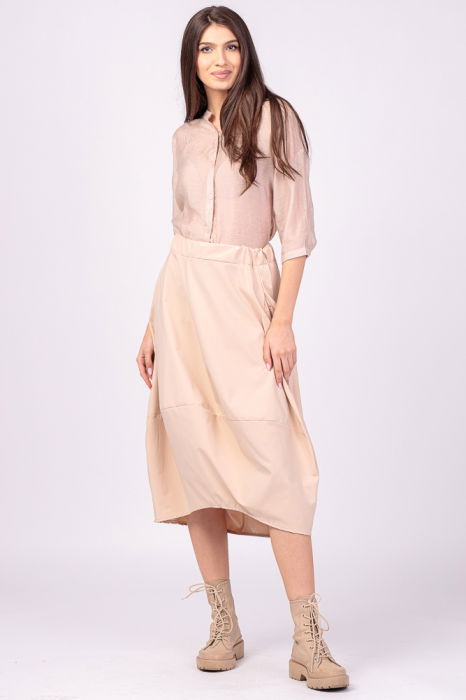 Fusta lalea din tafta bej [2]