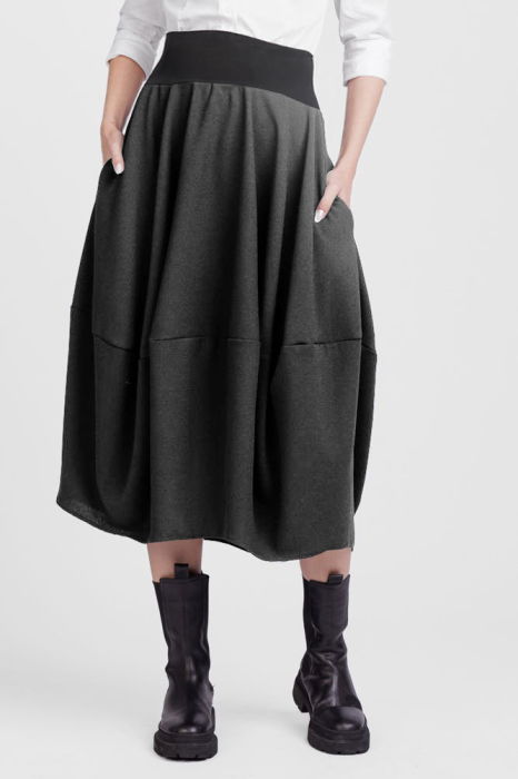 Fusta lalea din vascoza gri sare si piper [2]