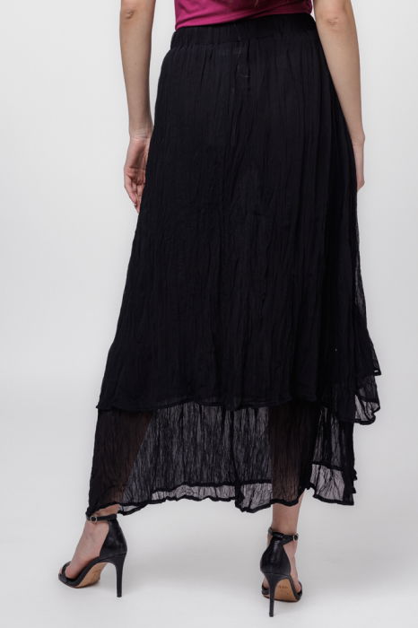 Fusta lunga, suprapusa, creponata, neagra [3]