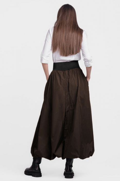 Fusta lunga gogosar, din tafta maro [2]