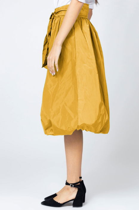 Fusta mustar midi, tip gogosar, din tafta [2]