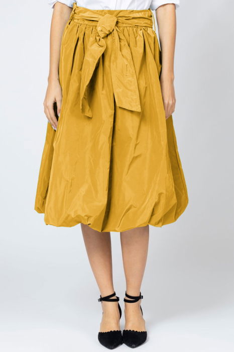 Fusta mustar midi, tip gogosar, din tafta [1]