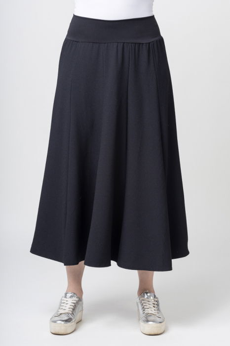 Fusta neagra in clini, din vascoza (78cm) [2]