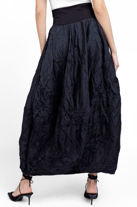 Fusta neagra lunga, tip lalea, din tafta cu memorie [3]