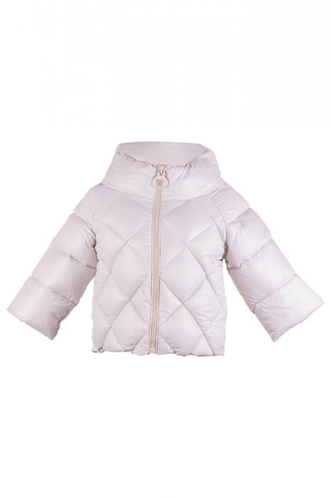 Geaca Monte Cervino bej ivoire cu maneci 3/4 si guler inalt [4]