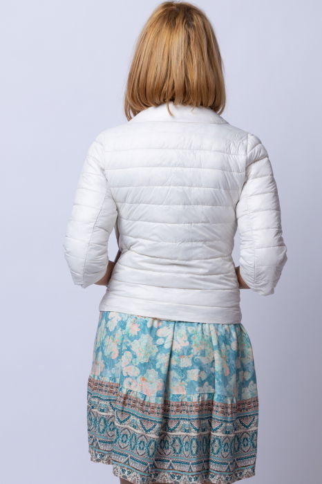 Geaca Monte Cervino scurta, cu maneci 3/4, alba [2]