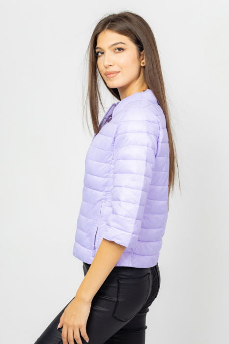 Geaca scurta, cu maneci 3/4, lila [4]