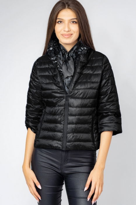 Geaca scurta, cu maneci 3/4, negru [2]