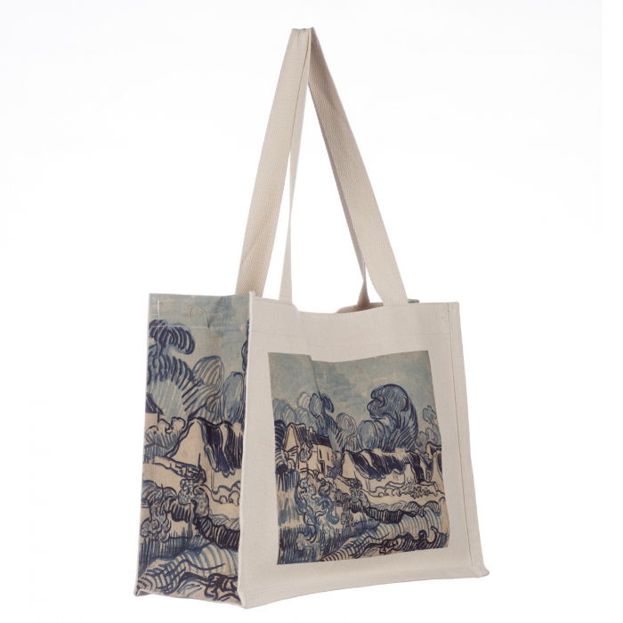 Geanta de umar din material textil cu imprimeu inspirat dintr-o pictura in tuse albastre a lui Van Gogh [2]