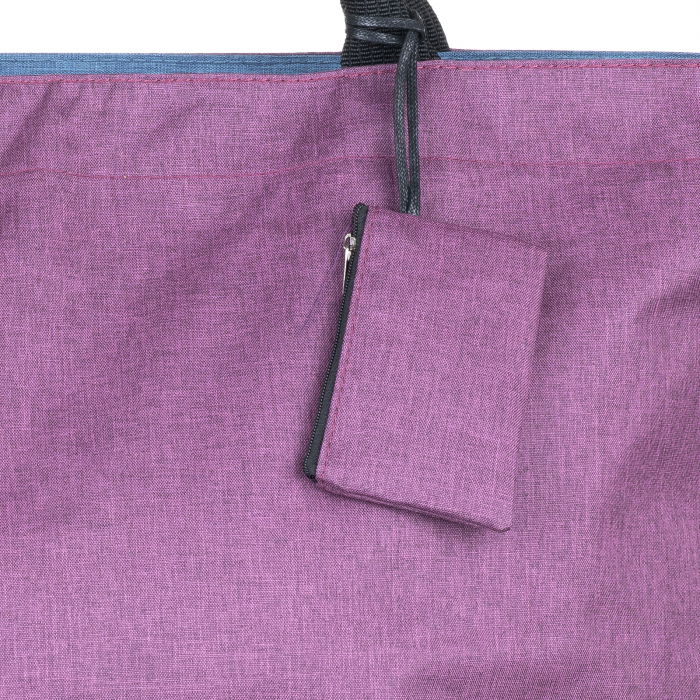 Geanta de weekend mov din material textil panzat [3]