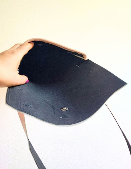 Geanta  nude  din piele naturala ,cu maci pictați manual [2]