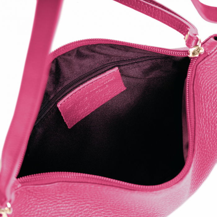 Geanta plic crossbody fucsia, din piele naturala [3]