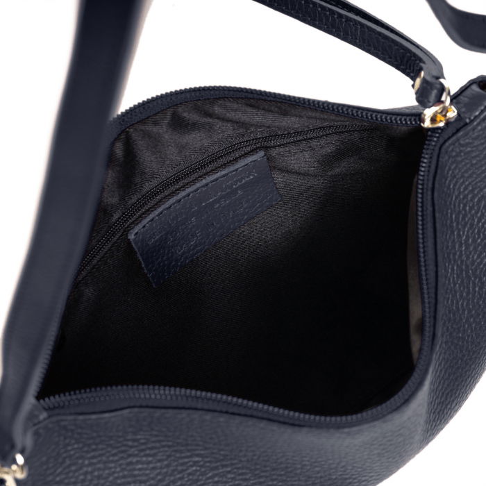 Geanta plic crossbody bleumarin, din piele naturala [3]