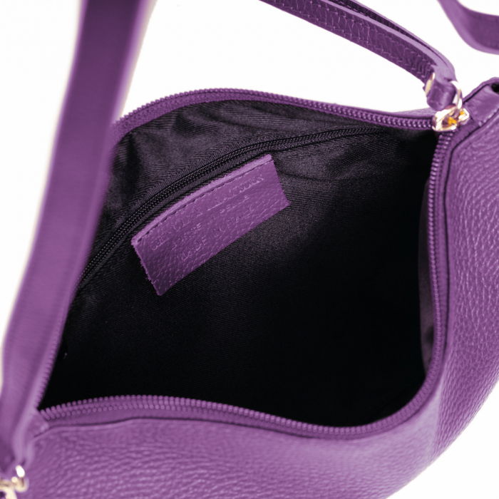 Geanta plic crossbody mov, din piele naturala [3]