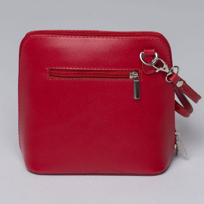 Geanta crossbody, rosie, din piele naturala [2]