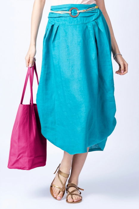 Geanta shopper fucsia din piele naturala [3]