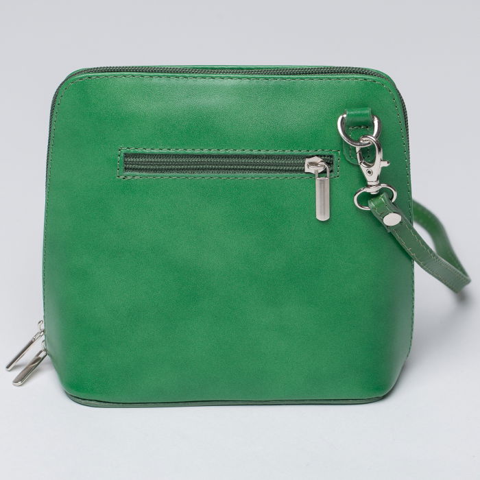 Geanta crossbody, verde, din piele naturala [2]