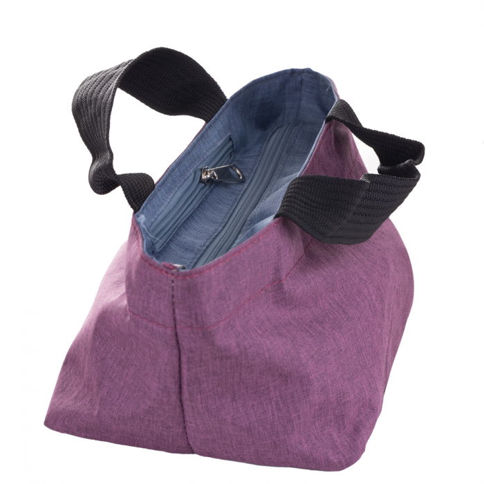 Gentuta cosmetice din material textil panzat, mov [2]