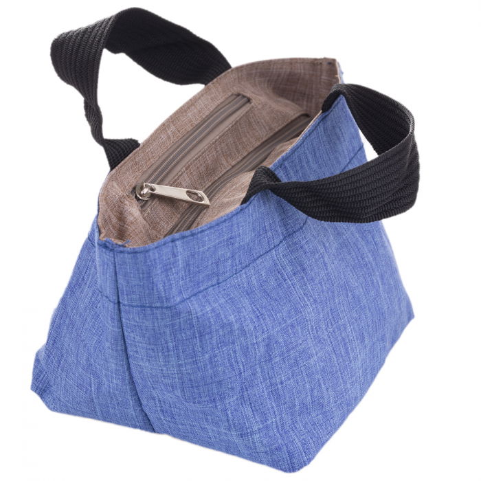 Gentuta cosmetice din material textil panzat, albastru [2]