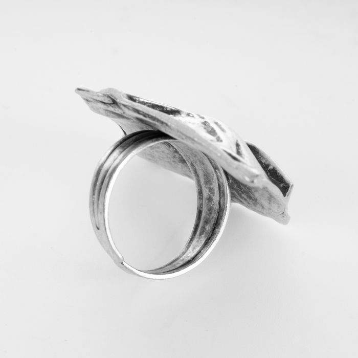 Inel reglabil din zamac cu forma rombica sub forma de metal sifonat [2]