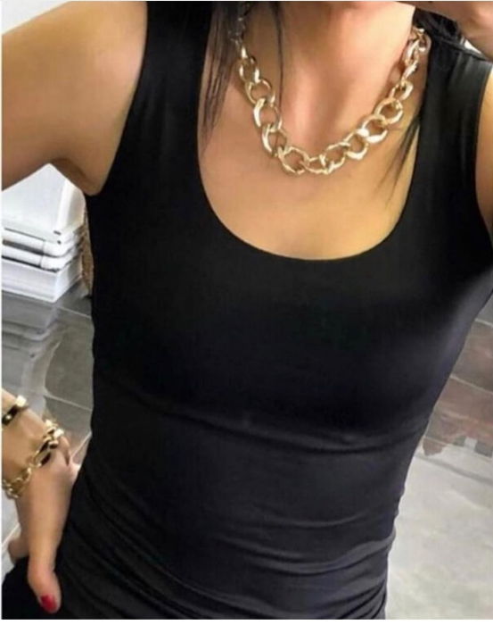 Maiou din lycra mulat, negru [1]