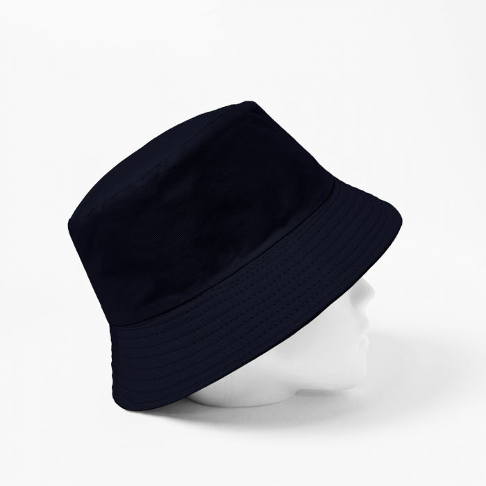 Palarie unisex cu doua fete, albastru si negru, din bumbac [4]