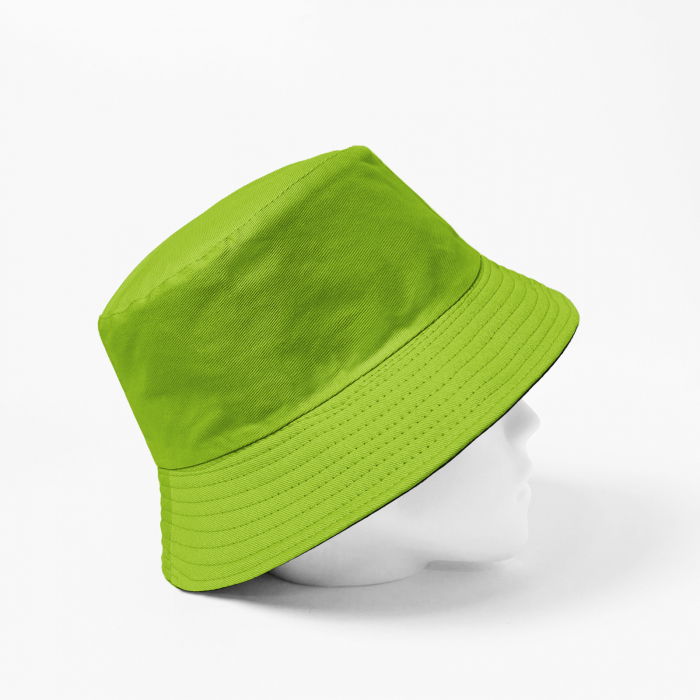 Palarie unisex cu doua fete verde praz si negru, din bumbac [2]