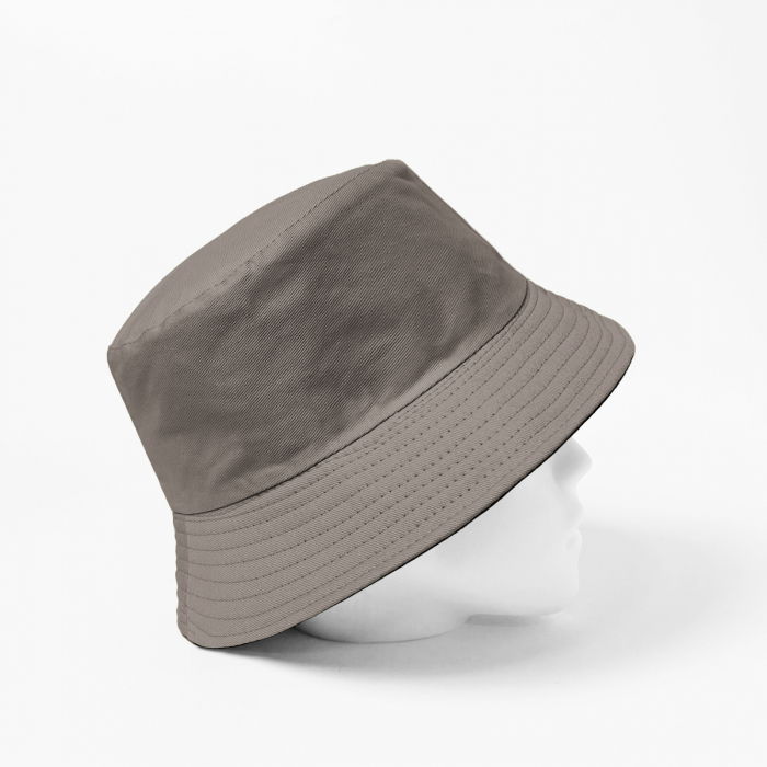 Palarie unisex cu doua fete, gri si negru, din bumbac [2]