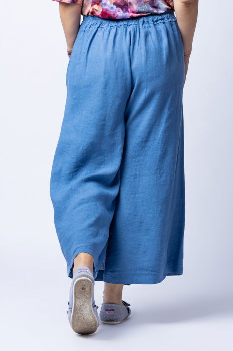 Pantaloni albastru masura mare, jeans parte peste parte, din in [3]