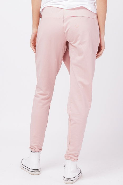 Pantaloni roz prafuit, petrecuti, din bumbac [3]