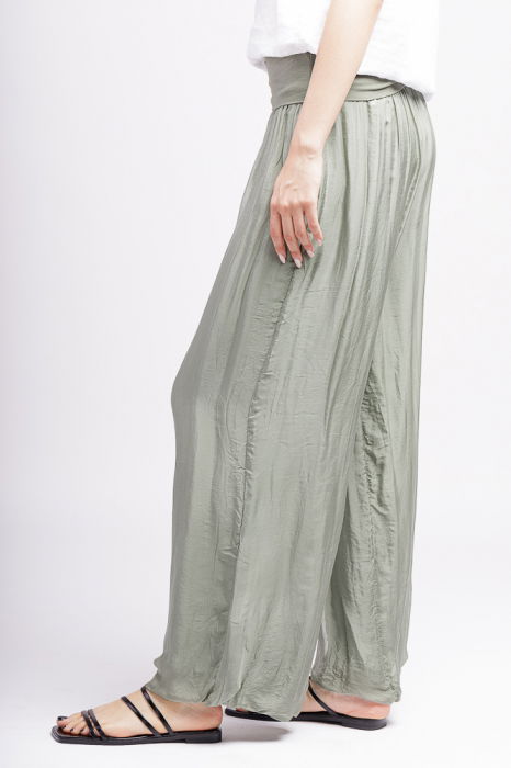 Pantaloni kaki din matase si vascoza,, tip salvari [2]