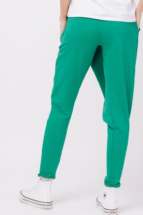 Pantaloni verzi petrecuti, din bumbac [3]