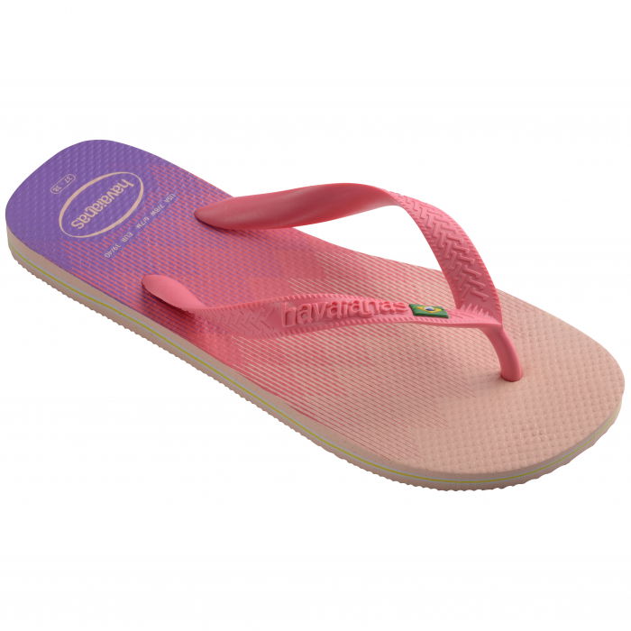 Papuci Havaianas din cauciuc natural, roz si mov [3]