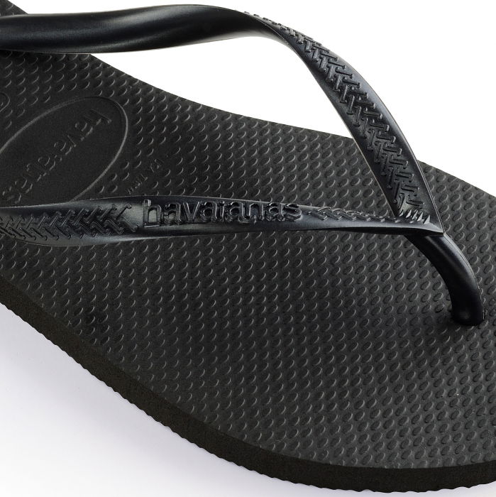 Papuci Havaianas slim din cauciuc natural,  negru [4]