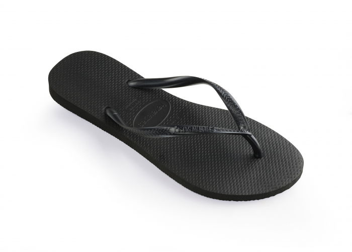 Papuci Havaianas slim din cauciuc natural,  negru [2]