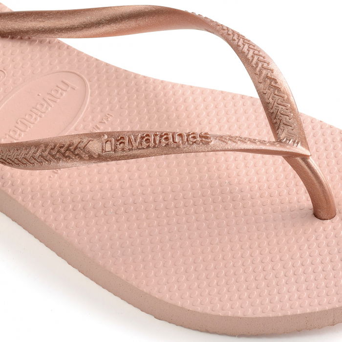 Papuci Havaianas slim din cauciuc natural, roz [2]