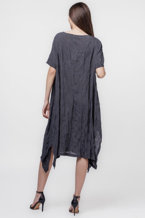 Rochie gri A-line in colturi [4]