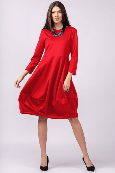 Rochie lalea rosie, din bumbac [1]