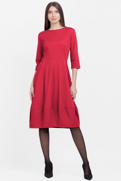 Rochie lalea din jerseu de bumbac, fucsia inchis [2]