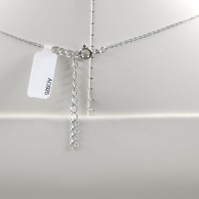 Set colier cu lant din argint 925 si pandant pisicuta cu mustati [5]