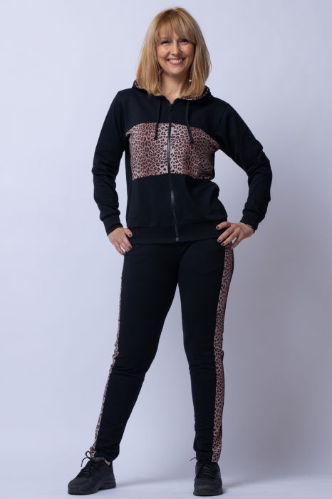 Trening dama bumbac doua piese banda animal print [1]