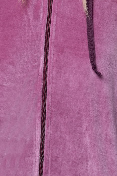 Trening dama roz, doua piese, din catifea de bumbac [4]