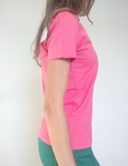 Tricou roz cu  bufnița pictata [2]