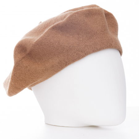Bereta frantuzeasca capucino din stofa de lana [1]