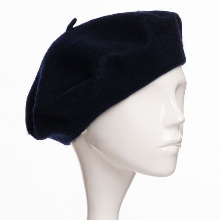 Berete - Bereta frantuzeasca din stofa groasa de lana, bleumarin
