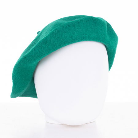 Berete - Bereta frantuzeasca verde smarald din stofa de lana