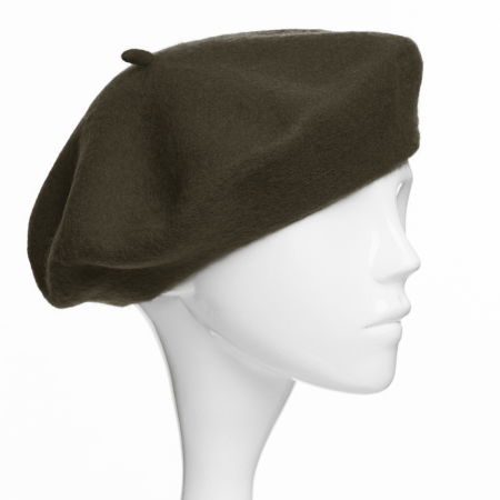 NOUTATI - Bereta frantuzeasca maro din stofa de lana