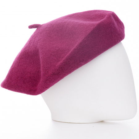 Bereta frantuzeasca mov zmeura din stofa de lana [1]