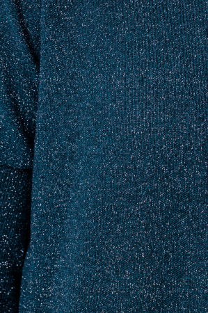Bluza tricotata turcoaz cu fir lurex si maneca 3/4 [3]