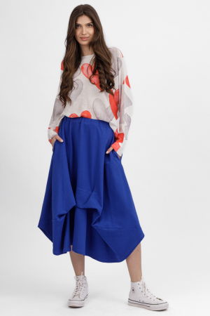 Bluza cu maneca lunga fluture si imprimeu inimi rosii [1]